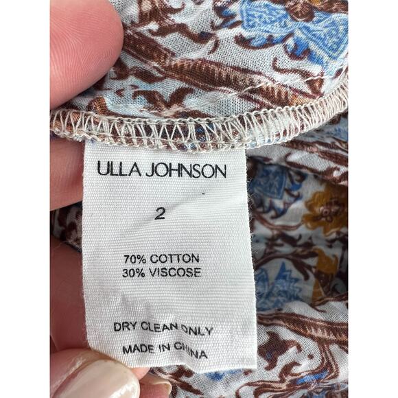 Ulla Johnson Orla Floral Romper in Caspia - Picture 16 of 16